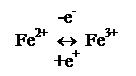 Подпись: -e-
Fe2+  «  Fe3+
+e+


