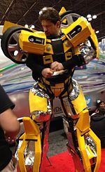 Cosplayer Bumblebee. New York Comic con 2012.jpg