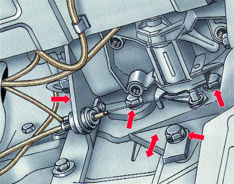 Регулировка натяжения ремня привода ТНВД Audi 100