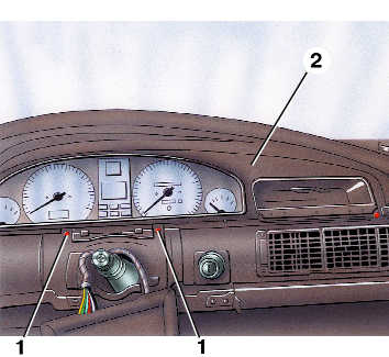 Снятие и установка комбинации приборов Audi 100