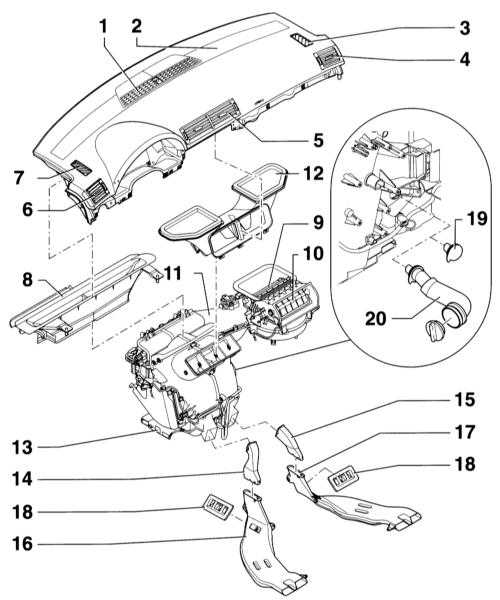 4.2.2 Снятие и установка воздушных сопел Audi A4