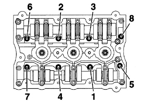 3.5.3 Снятие и установка головки блока цилиндров Audi A4