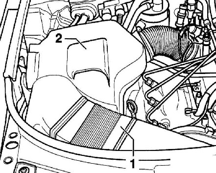 5.1.6 Снятие и установка воздушного фильтра Audi A4