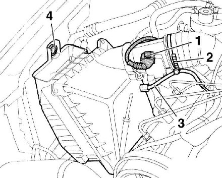 5.1.6 Снятие и установка воздушного фильтра Audi A4