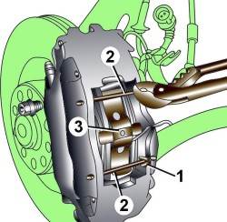 21.8 Замена тормозных колодок переднего тормоза Brembo Ауди A8
