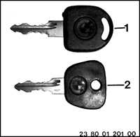 1.5 Ключи для автомобиля, оборудованного иммобилайзером БМВ 3 (E30)