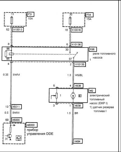 15.4 Топливная система БМВ 5 (E39)