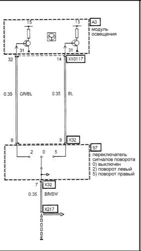 15.13 Переключатель сигналов поворота БМВ 5 (E39)