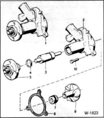 5.5.3 Установка водяного насоса БМВ 5 (E34)