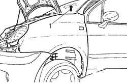 10.9.3 ������ � ��������� ��������� �������� ����� ������ Daewoo Matiz 1997+