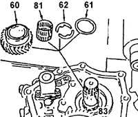 11.15 Разборка коробки передач и главной передачи Daewoo Nexia 1994+
