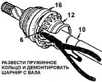 16.8 Чехол шарнира типа 