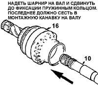 16.8 Чехол шарнира типа 