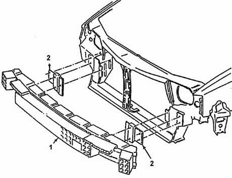 19.14.3 Передний бампер Daewoo Nexia 1994+