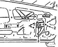 19.28.6 Стеклоподъемники передних дверей (кузов хетчбек) Daewoo Nexia 1994+