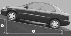4.3.24 Проверка стояночного тормоза Daewoo Lanos 1997+