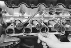 5.7.9 Замена прокладки выпускного коллектора Daewoo Lanos 1997+