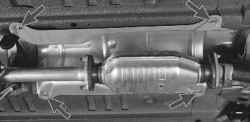 5.13.8 Снятие и установка термоэкранов Daewoo Lanos 1997+