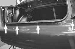11.3.3 Снятие, разборка и установка заднего бампера Daewoo Lanos 1997+