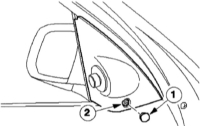 16.3 Демонтаж и монтаж наружного зеркала заднего вида Ford Mondeo 2000-2007