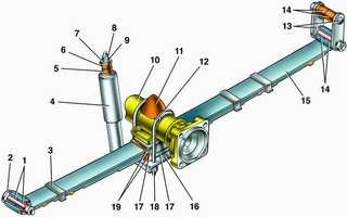 4.2.1 Задняя подвеска ГАЗ 3110
