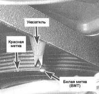 6.10  Проверка установки угла опережения зажигания Хонда Аккорд 1998