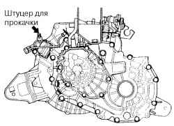 3.1.3 Прокачка гидропривода сцепления Хендай Матрикс