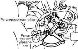 3.3.3 Проверка цепей выключателя блокировки стартера (переключатель селектора АКПП) Хендай Матрикс