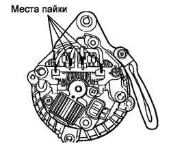 7.2.8 Разборка, проверка и сборка генератора Хендай Матрикс
