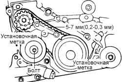 2.2.2 Снятие, проверка и установка привода механизма газораспределения Хендай Санта Фе