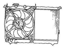 2.7.6 Снятие, проверка и установка электродвигателя вентилятора радиатора Хендай Санта Фе