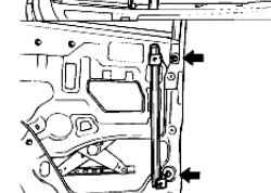 8.2.8 Снятие и установка компонентов задней пассажирской двери Хендай Санта Фе