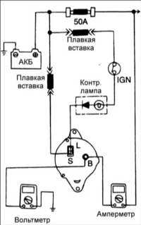 16.6 Проверка тока, вырабатываемогогенератором Хендай Акцент