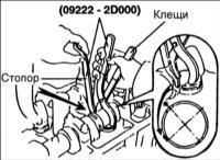 1.8 Проверка и регулировка зазоров клапанов на двигателях 1,8 и 2,0 л (MLA) Хендай Элантра