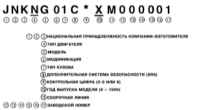 1.2 Идентификационные номера автомобиля Инфинити QX4 1998-2004