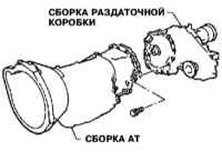 8.2.3 Снятие и установка раздаточной коробки Инфинити QX4 1998-2004