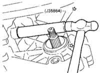 8.2.7 Замена сальника штока переключения раздаточной коробки Инфинити QX4 1998-2004