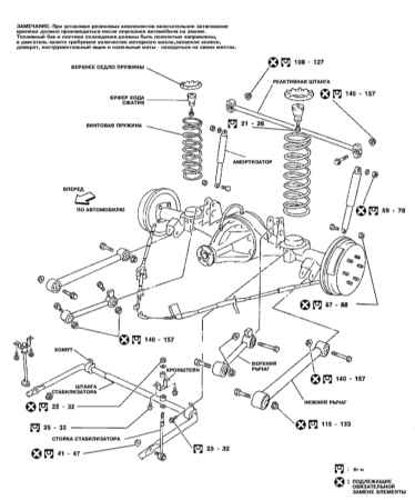 10.0 Подвеска и рулевое управление Инфинити QX4 1998-2004