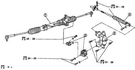 10.0 Подвеска и рулевое управление Инфинити QX4 1998-2004