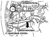 10.3 Проверка состояния и замена шаровых опор передней подвески Инфинити QX4 1998-2004