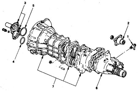 6.1.6 5-ступенчатая КПП автомобилей позднего выпуска, 4х4 Исузу Трупер 1989-1995