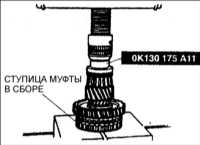 9.14 Сборка вторичного вала Киа Кларус