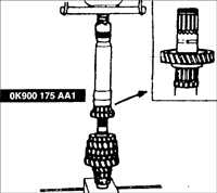 9.13 Вторичный вал коробки передач BF DOHC Киа Сефия