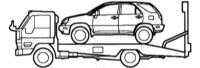 1.6 Поддомкрачивание/вывешивание и аварийная транспортировка автомобиля Лексус RX300