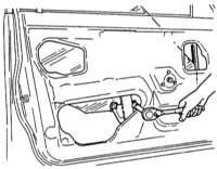 14.21 Снятие и установка стекла/стеклоподъемника передней двери Mazda 323
