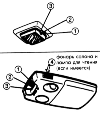 17.31 Фонари салона, багажника и лампа для чтения (если имеется) Mazda 323