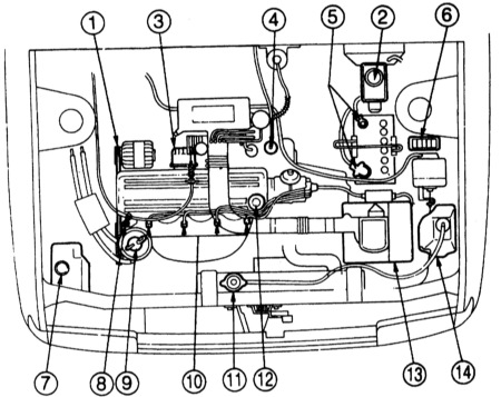 17.34  Двигательный отсек Mazda 323