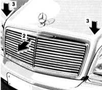 2.2.5 Доступ в подкапотное пространство Mercedes-Benz W140