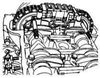 4.5.9 Снятие и установка регулятора фаз газораспределения Mercedes-Benz W140