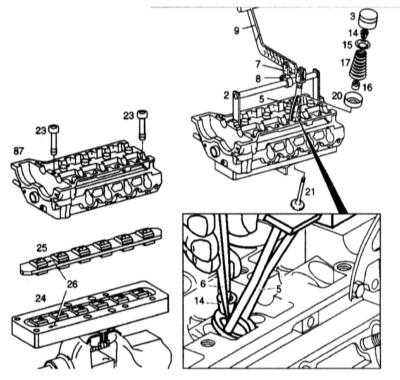 4.5.12 Снятие и установка клапанов Mercedes-Benz W140